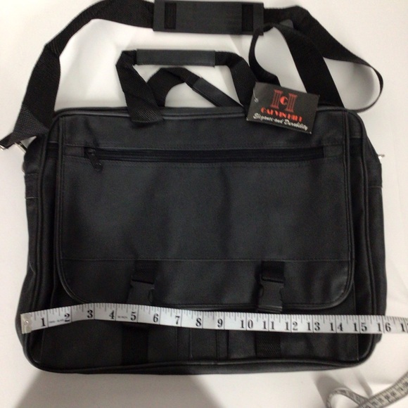 Calvin Hill Elegance and Durability black shoulder bag , multi compartments.NWT - Picture 2 of 12